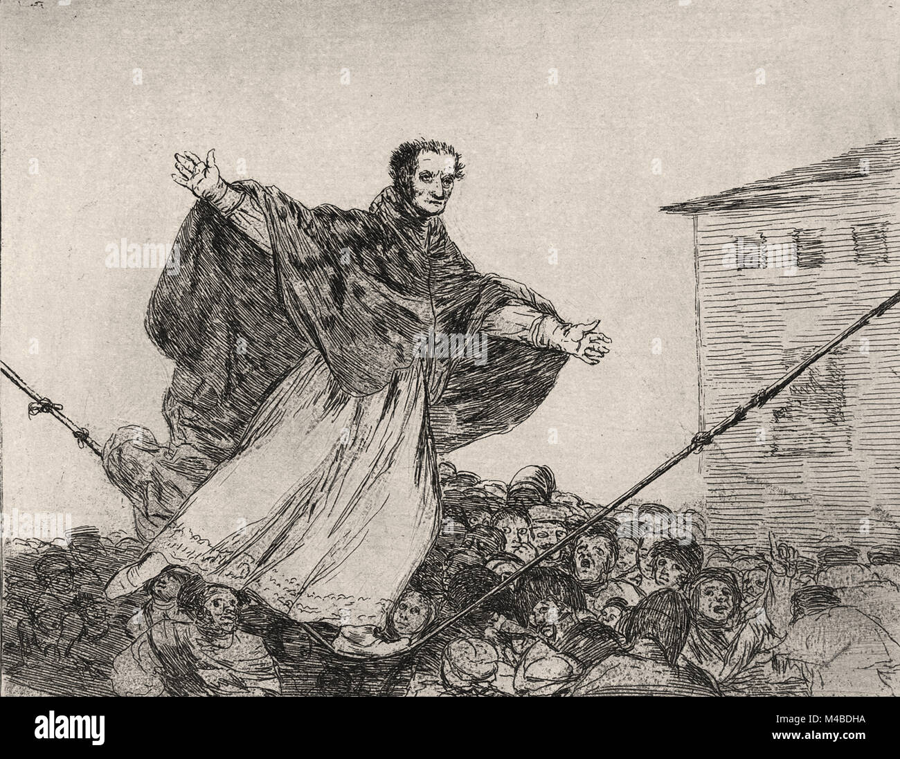Francisco de Goya - Que se rompe la cuerda Stock Photo