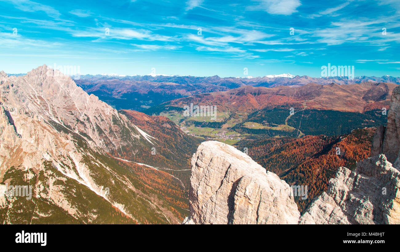 Autumn in the italian alps Stock Photo