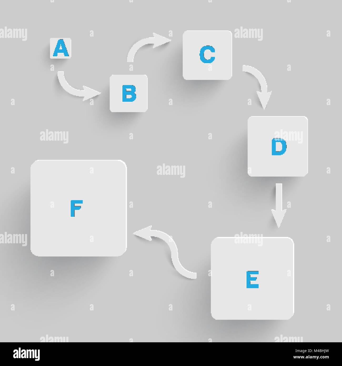 Step by step vector background Stock Vector Image & Art - Alamy