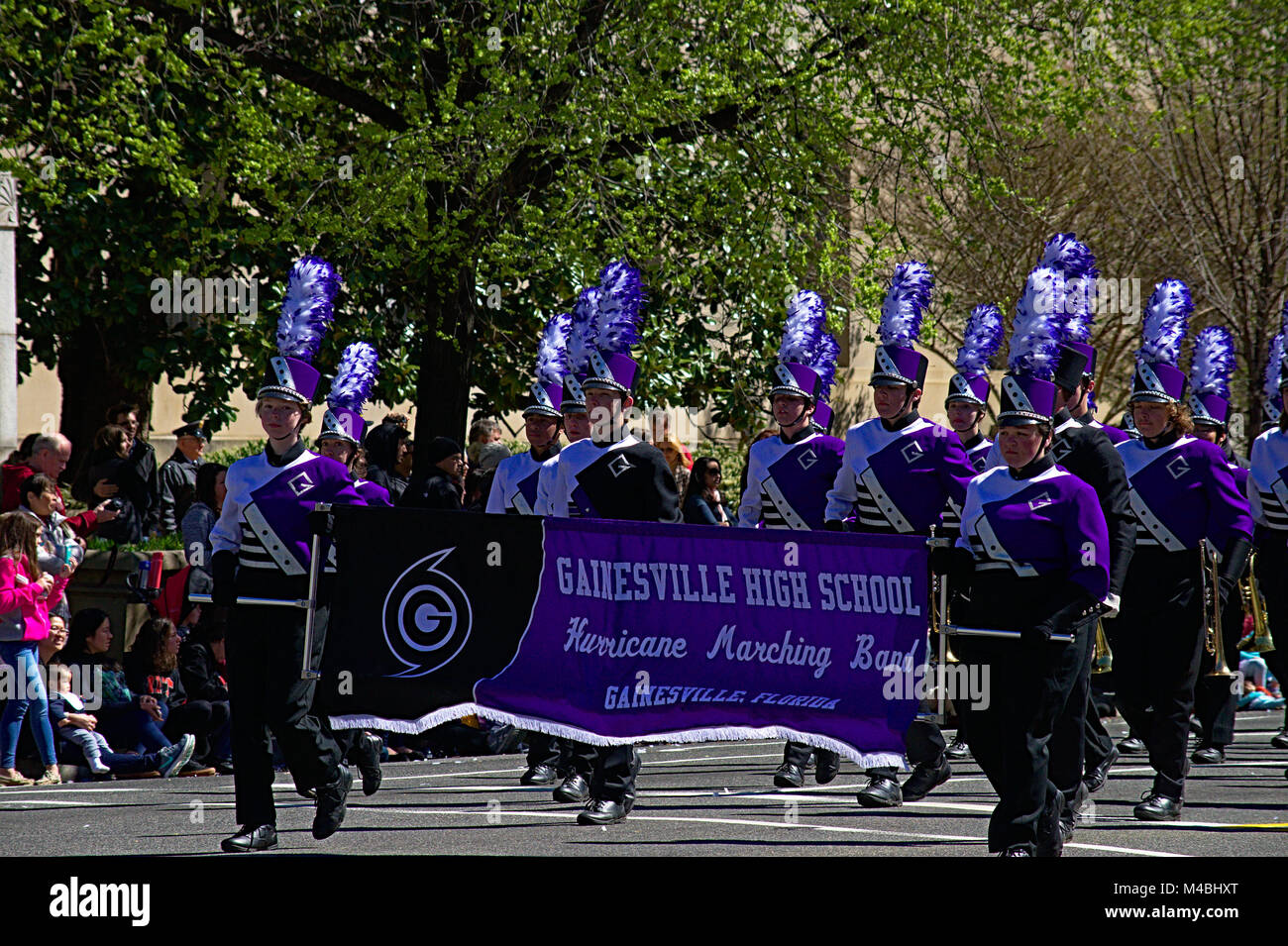 High School marching band from Gainesville Florida during Cherry