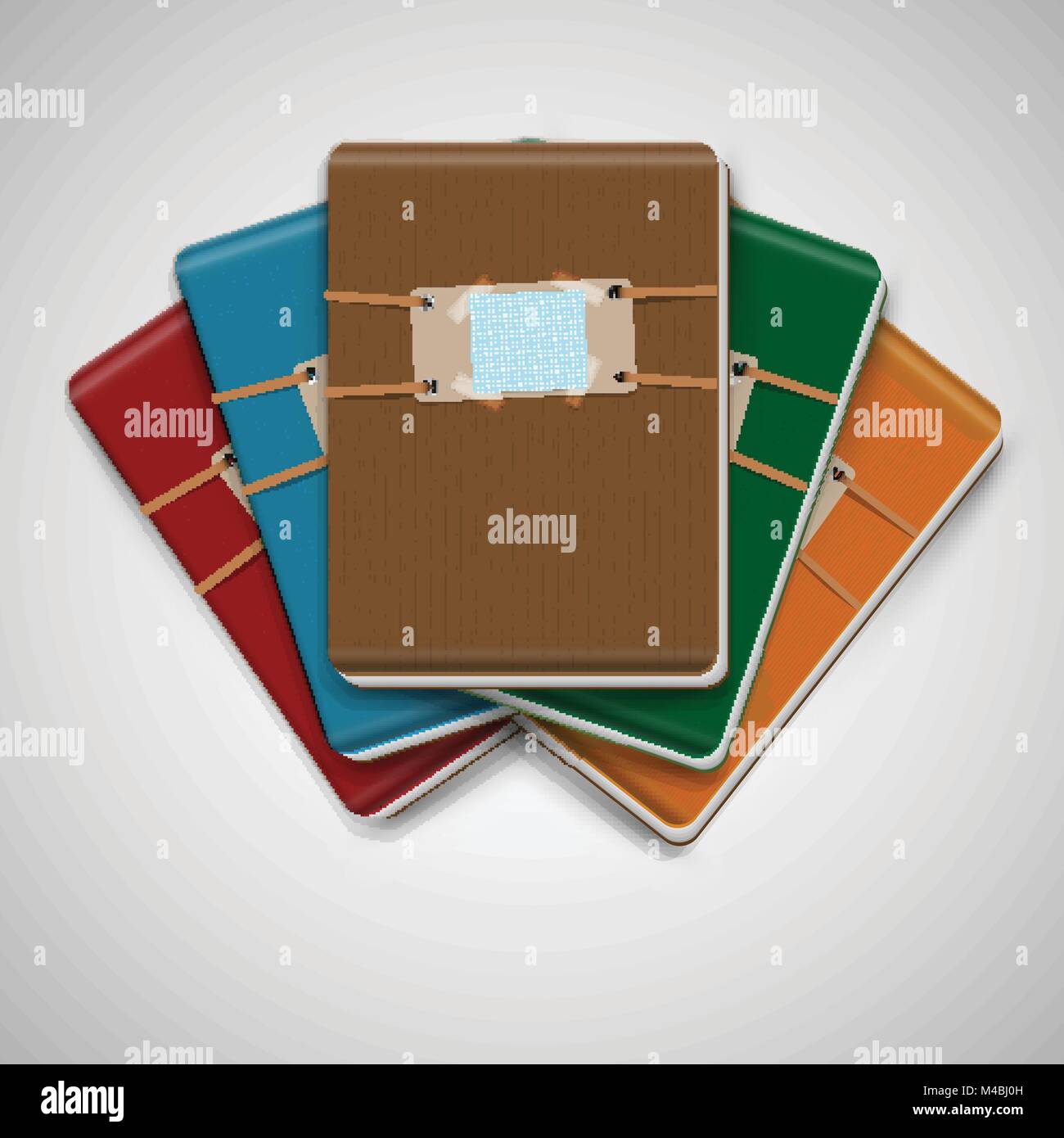 Note Book Variations Five different colorful notebooks Stock Vector Image & Art - Alamy