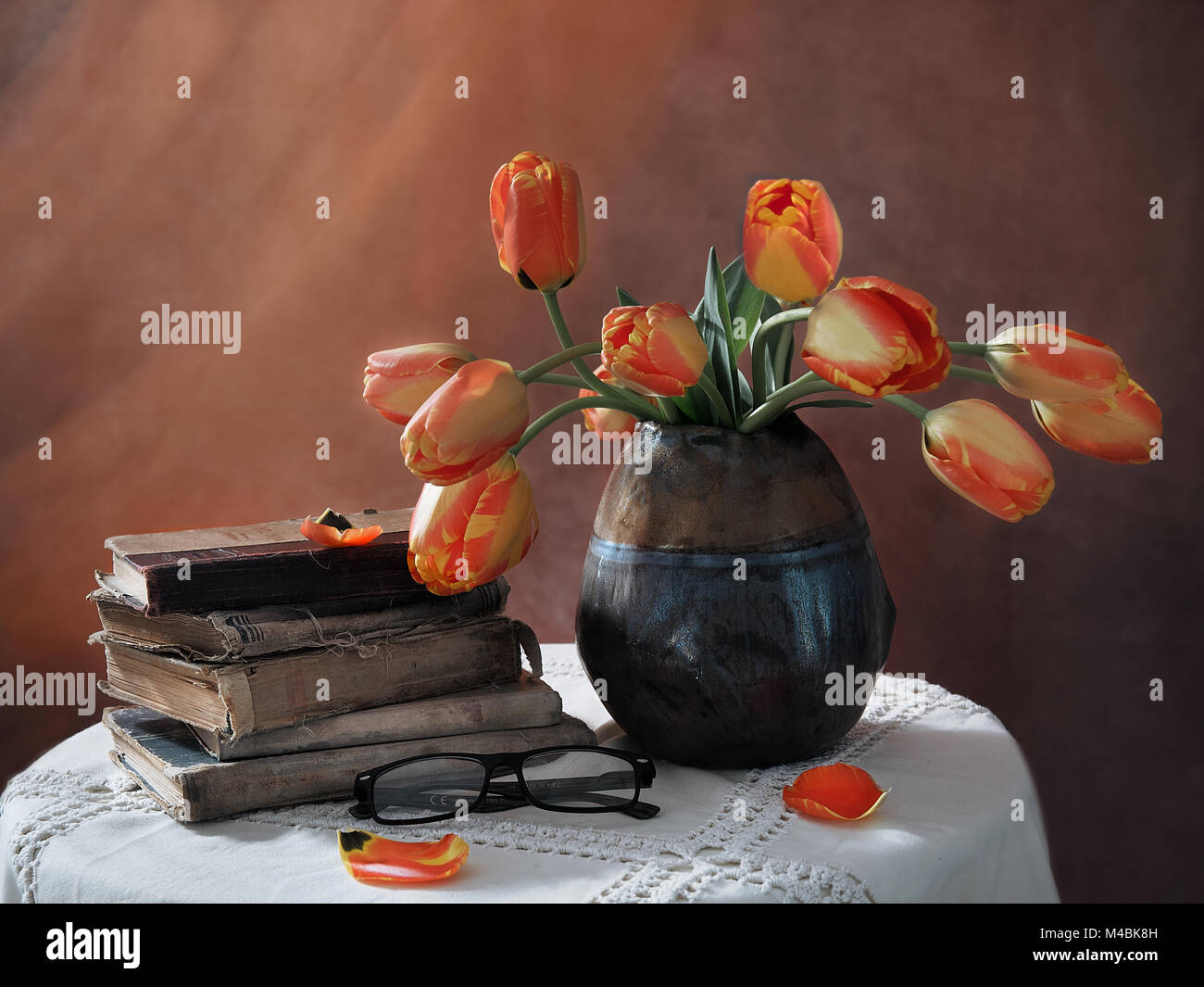 beautiful still-life with flowers Stock Photo - Alamy