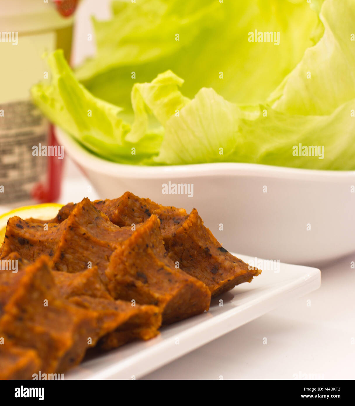 Traditional Turkish meal Сig kofte hot spicy cutlets from cereals