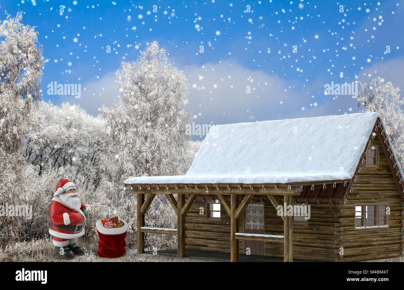 Winter landscape: trees in the frost Stock Photo - Alamy
