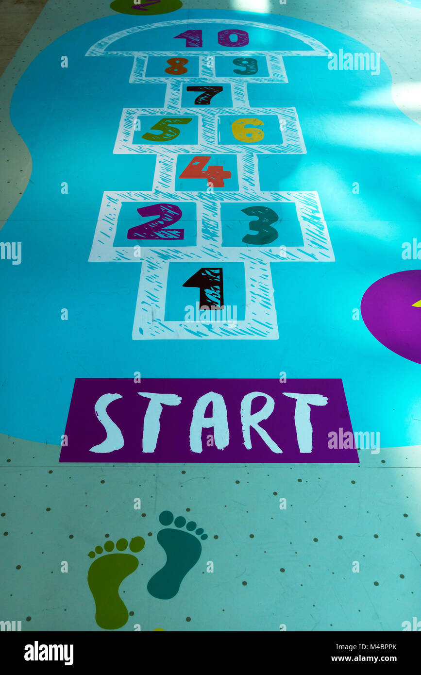 Children's jumping game in a shopping mall,games,leisure activities ...