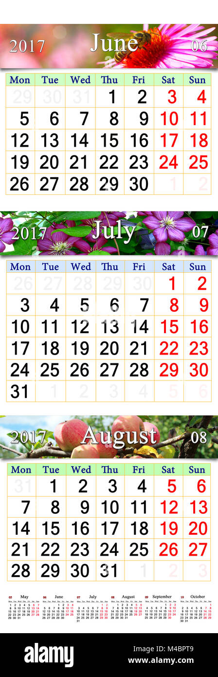 Is the month of july august hi-res stock photography and images - Alamy