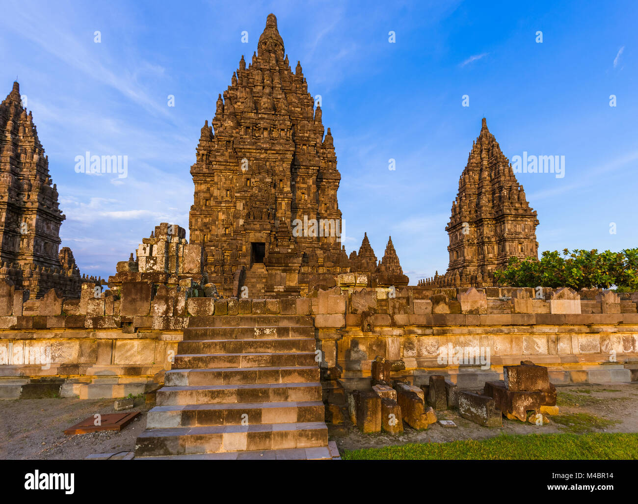 Prambanan temple near Yogyakarta on Java island - Indonesia Stock Photo ...