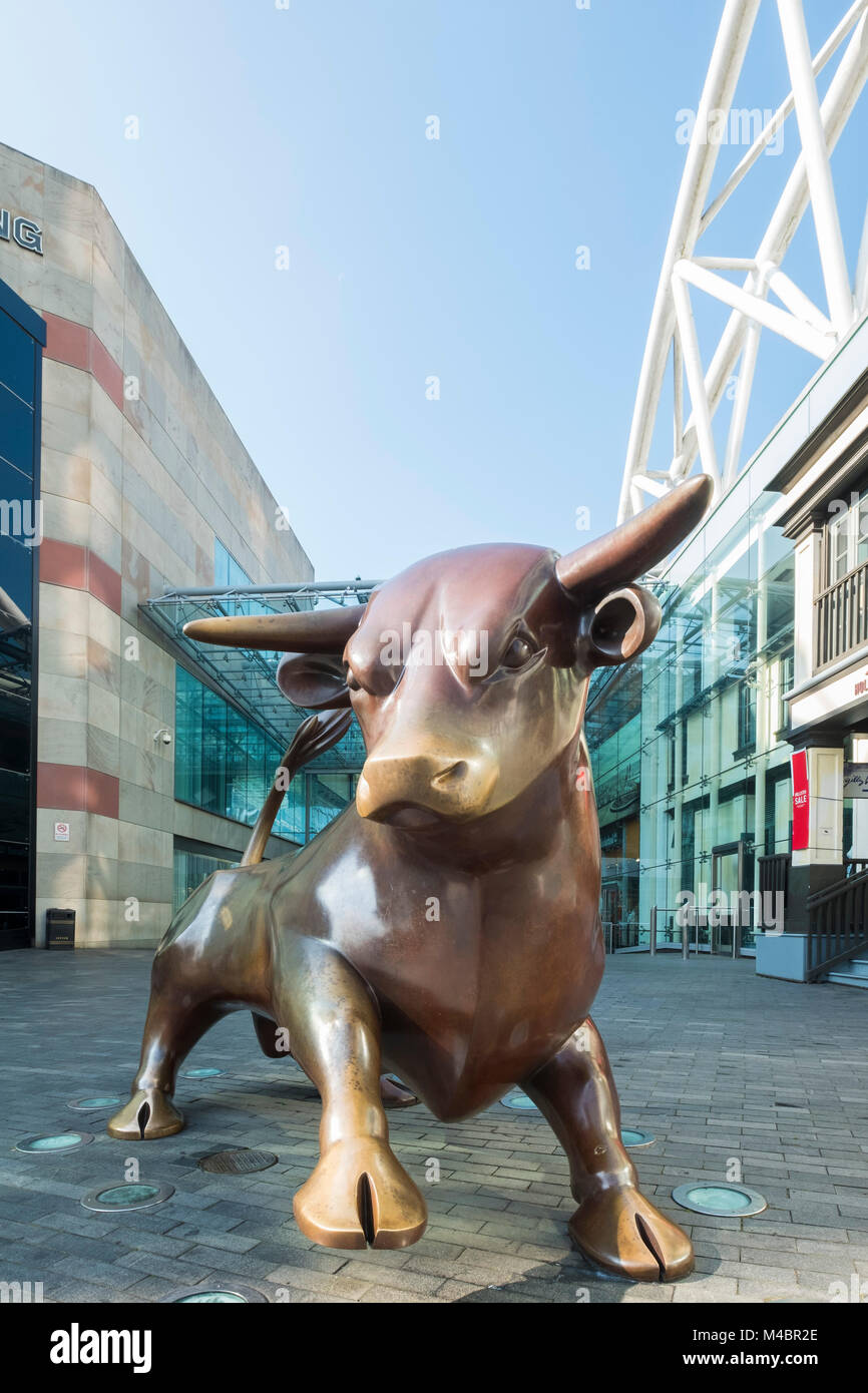 The Bullring Bull, Bullring shopping centre, Birmingham, England Stock Photo