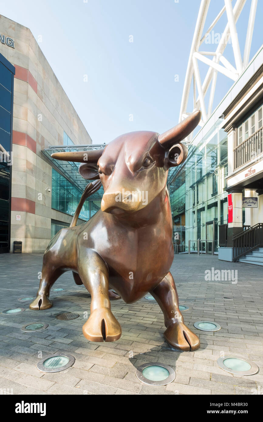 The Bullring Bull, Bullring shopping centre, Birmingham, England Stock Photo
