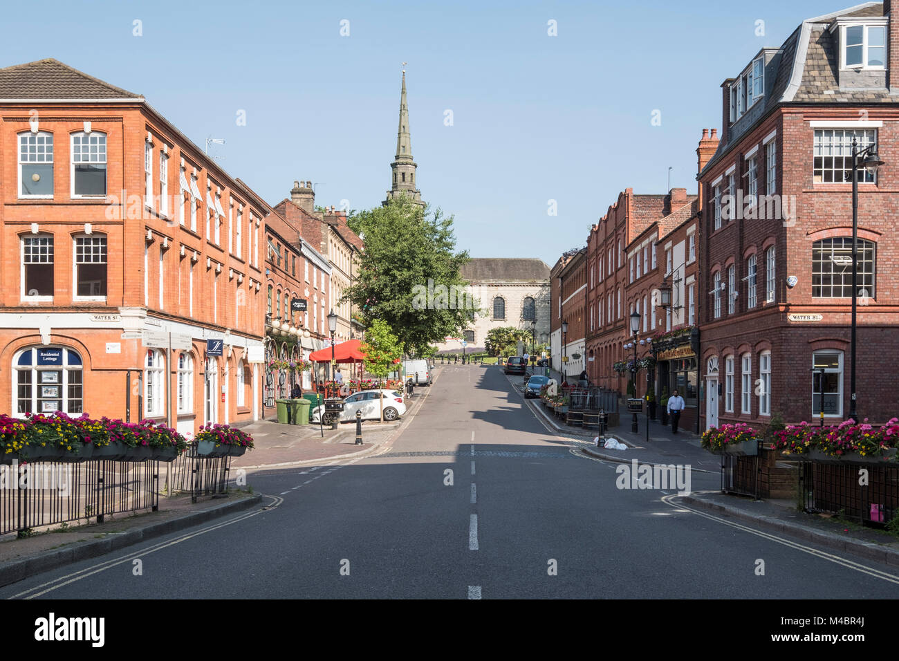 Ludgate Hill and St Pauls Church, The Jewellery Quarter of Birmingham, England Stock Photo