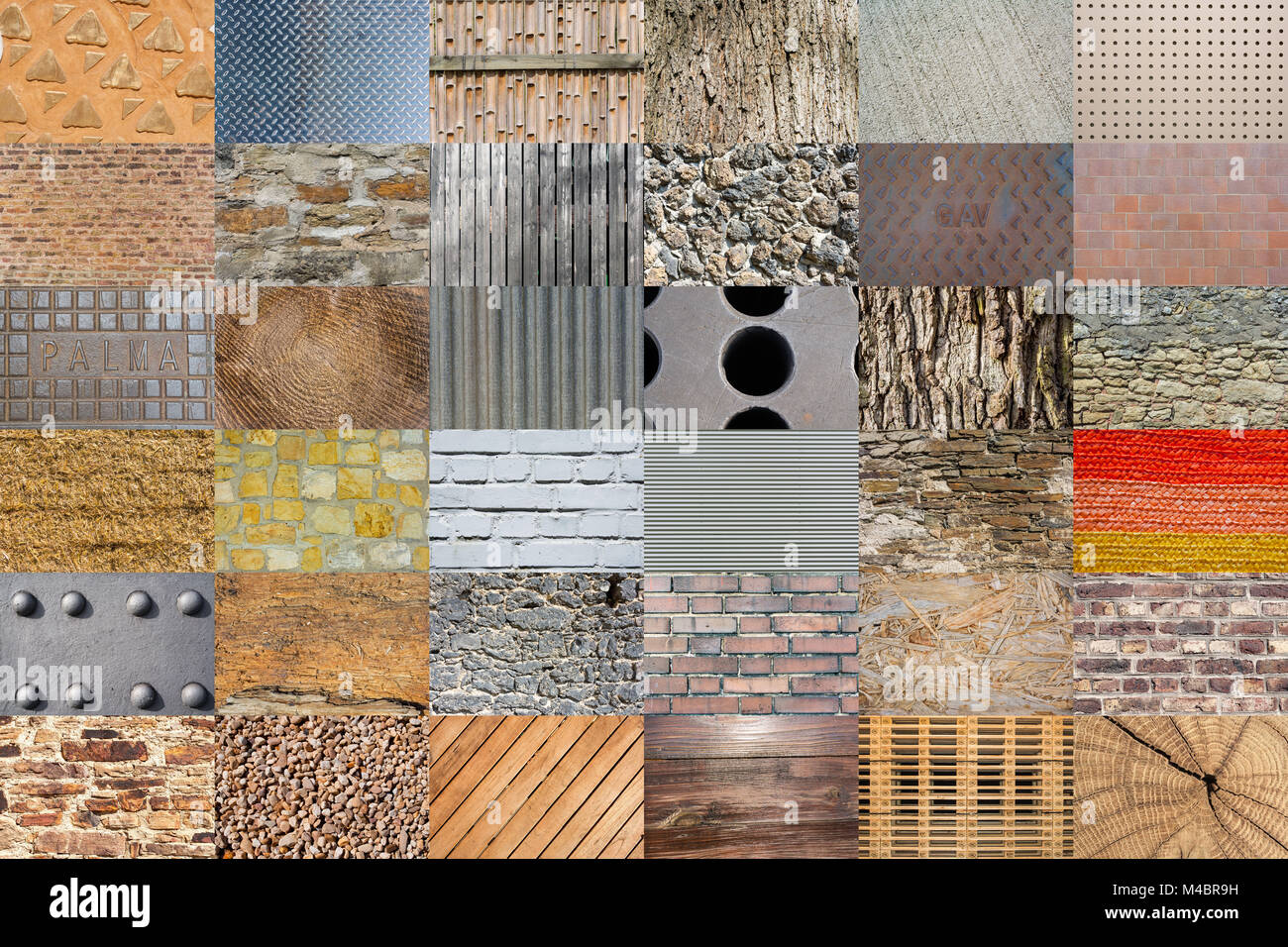 sampler - textures and backgrounds Stock Photo