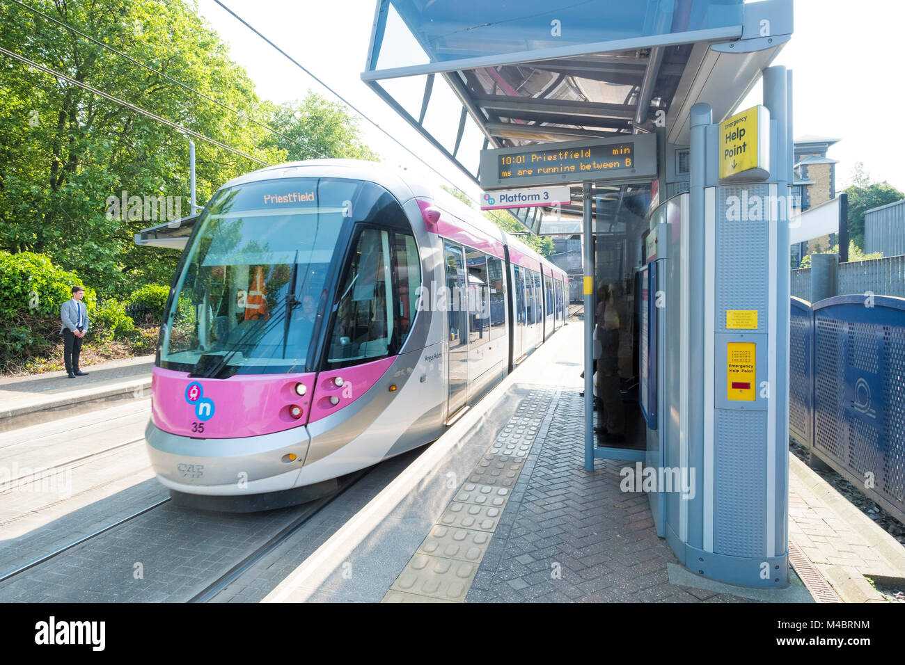 The Jewellery Quarter train and tram station, Birmingham, England Stock 