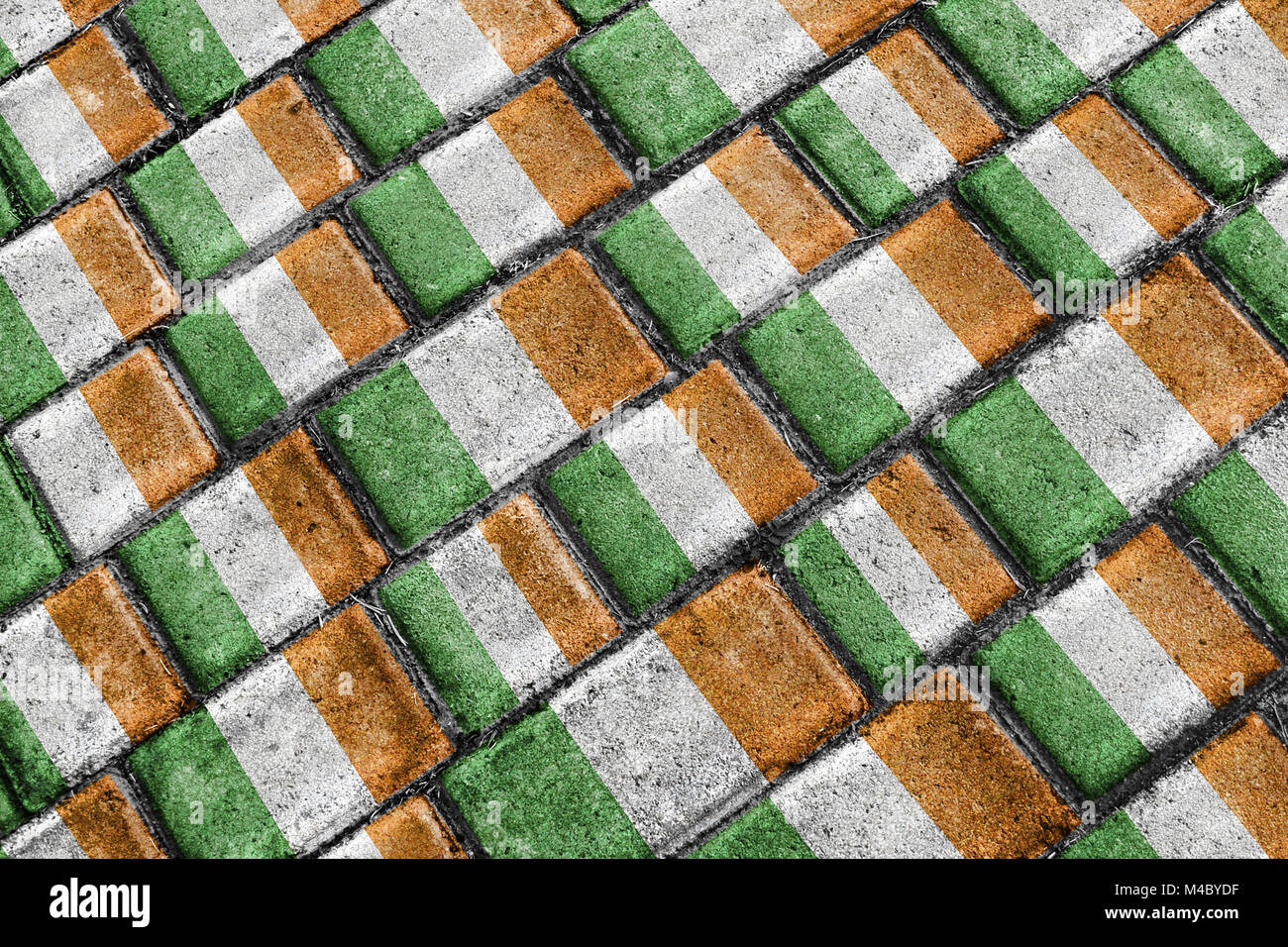 Ireland Flag Urban Grunge Pattern Stock Photo Alamy