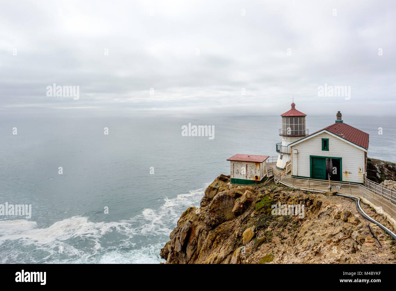 Point Reyes Lighthouse at Pacific coast, built in 1870 Stock Photo - Alamy