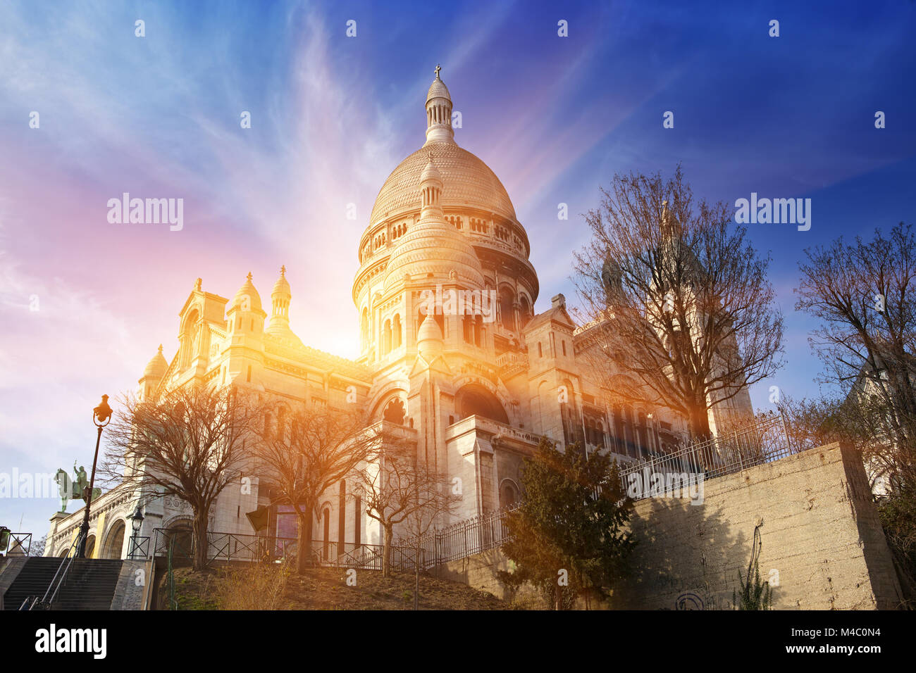 The Basilica of Sacre-Coeur Stock Photo