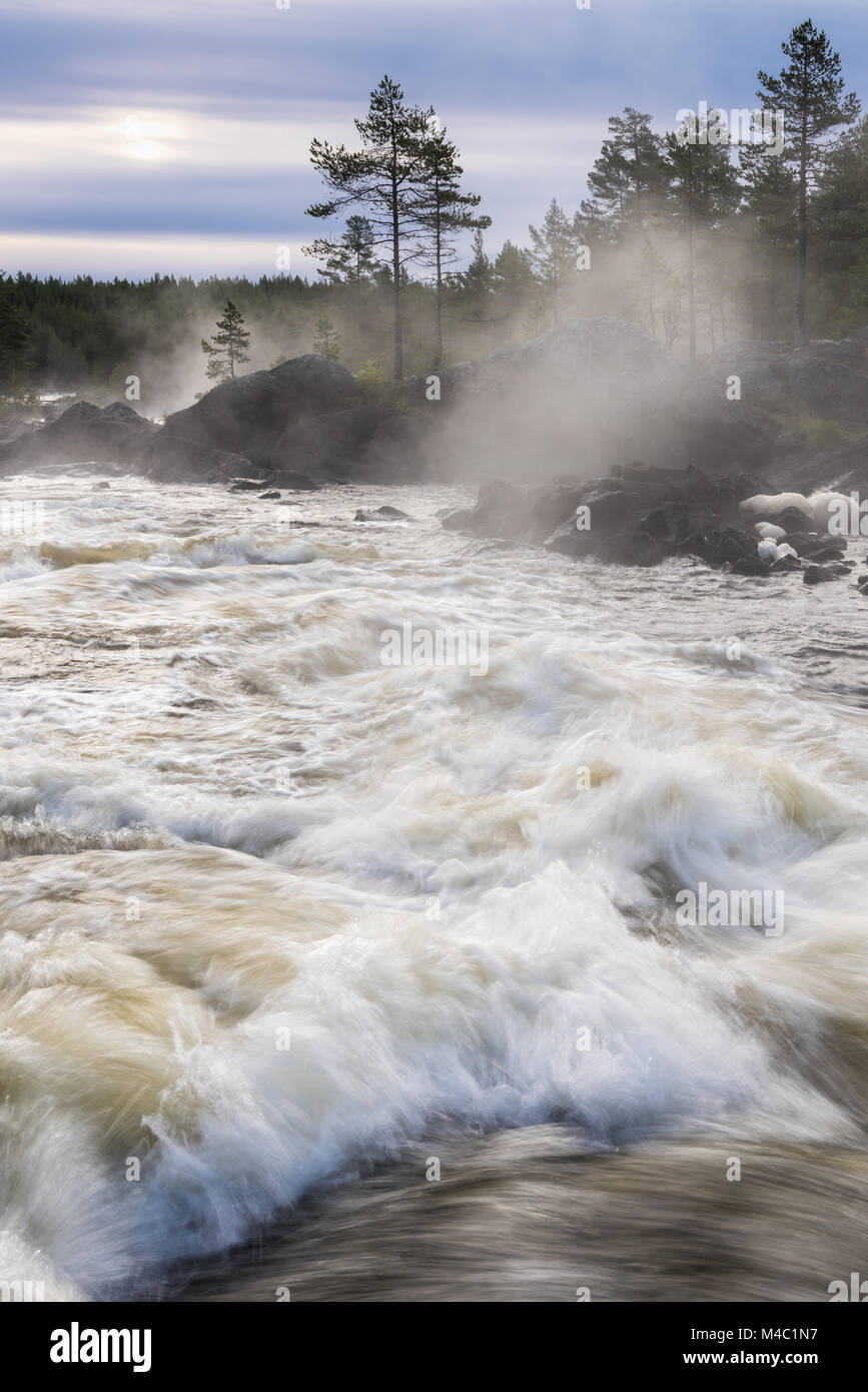 Hylstroemmen, Voxnan river, Haelsingland, Sweden Stock Photo