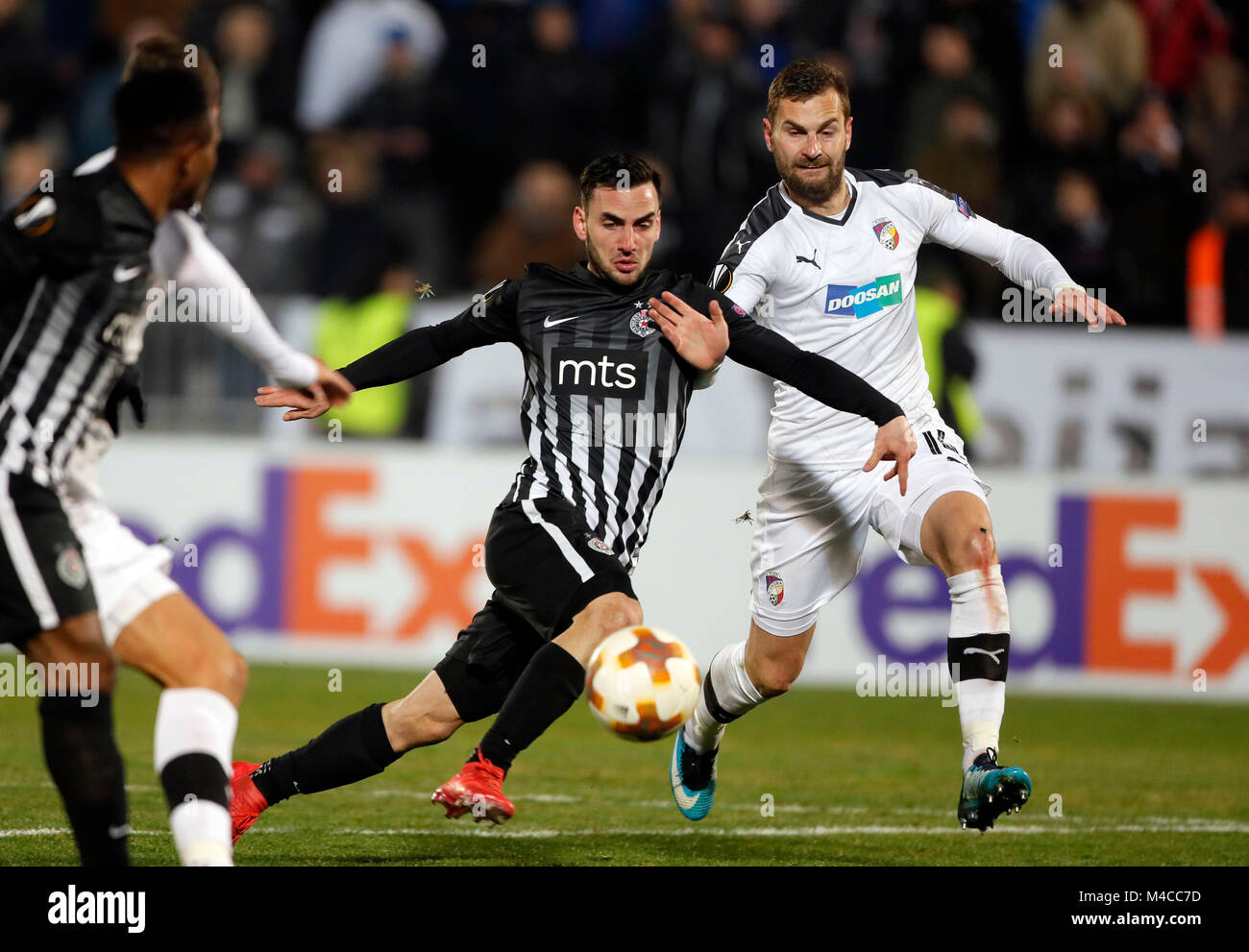 Belgrade Serbia 15th Feb 2018 Marko Jankovic L Of Partizan Stock Photo Alamy