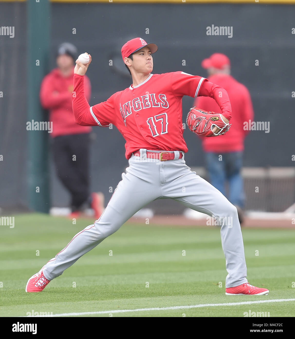Tempe, Arizona, USA. 14th Feb, 2018. Shohei Ohtani (Angels) MLB Los