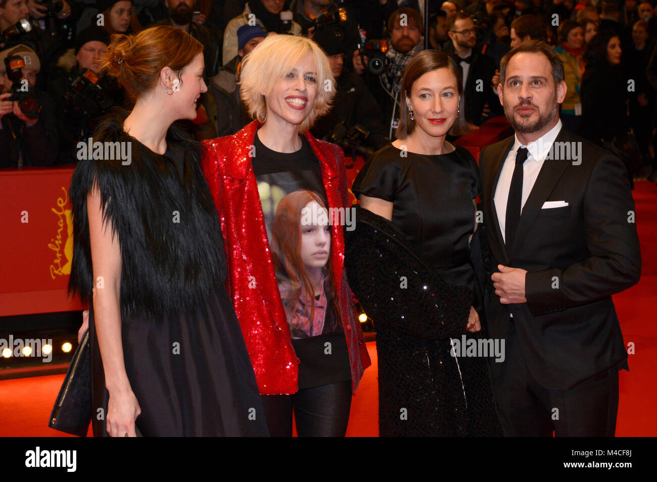 Berlin, Germany. 15th February, 2018. Guest, Katja Eichinger, Johanna