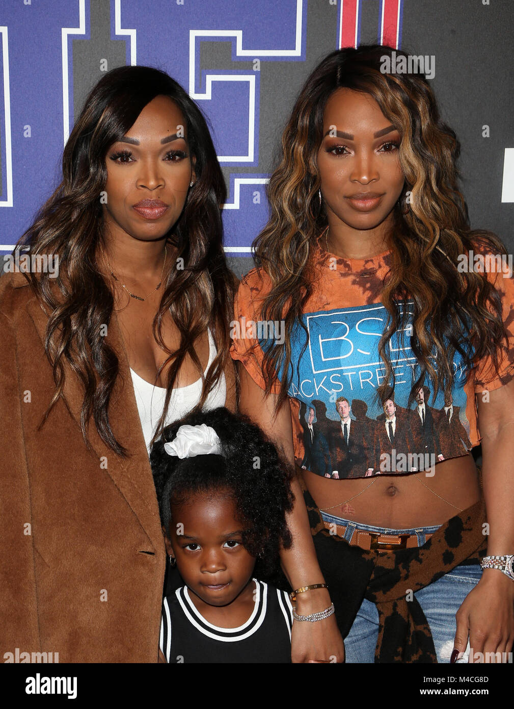 Los Angeles, Ca, USA. 15th Feb, 2018. Khadijah Haqq McCray, Malika Haqq