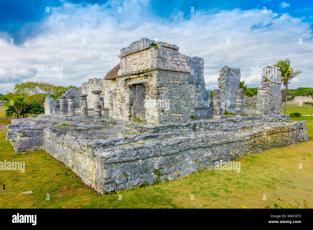 Beautiful Mayan Ruins of Tulum. Tulum Archaeological Site. Mexico Stock ...