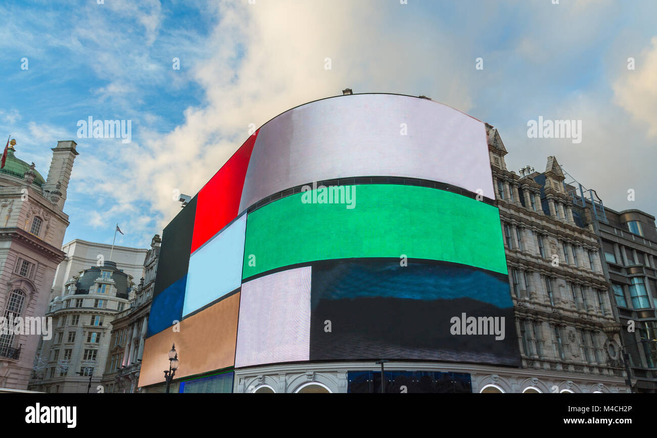 Piccadilly Circus junction London West End Stock Photo Alamy