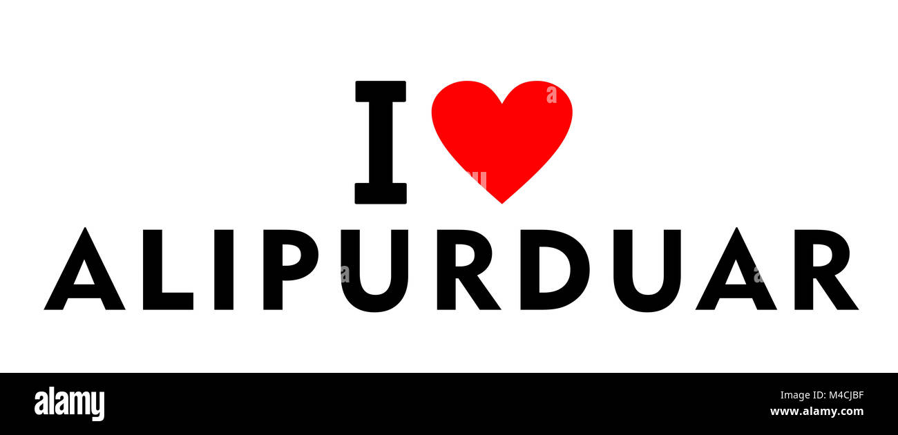 I love Alipurduar city India country heart symbol Stock Photo - Alamy, image size:1300x630