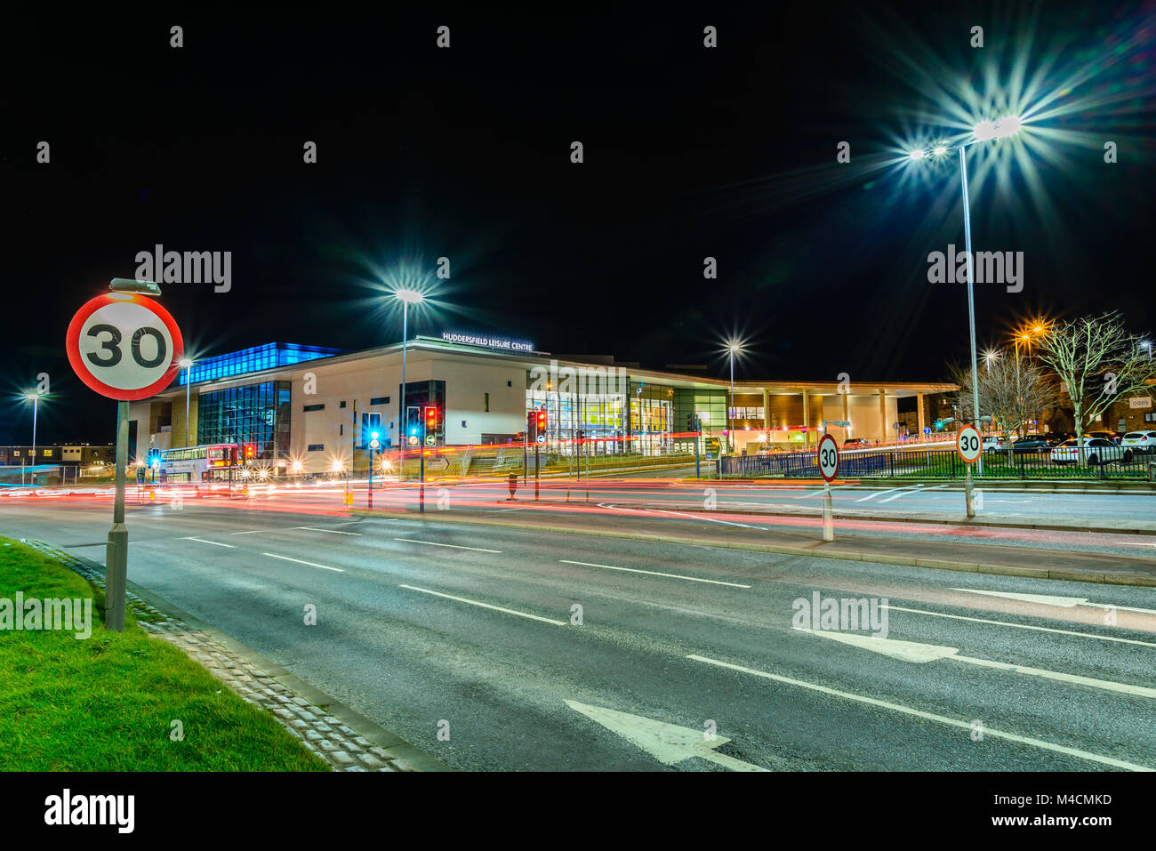 Huddersfield Leisure Centre, Spring Grove Street, Huddersfield, UK Stock Photo