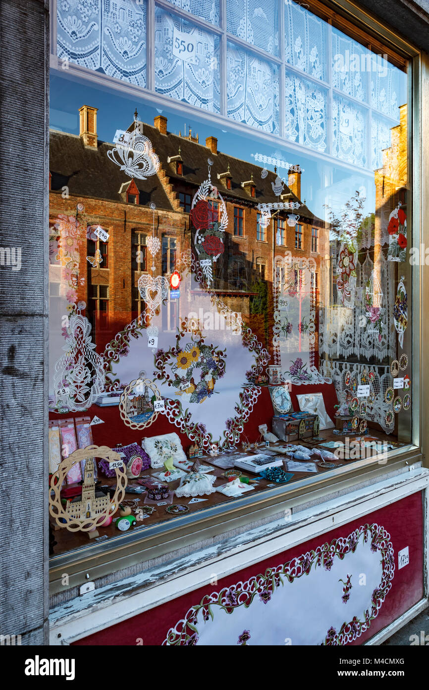 Lace shop bruges belgium europe hi-res stock photography and images - Alamy