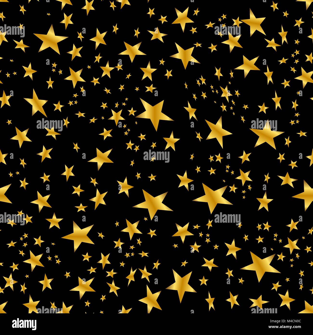 An image of a Gold Star Confetti Pattern Stock Vector Image & Art Alamy