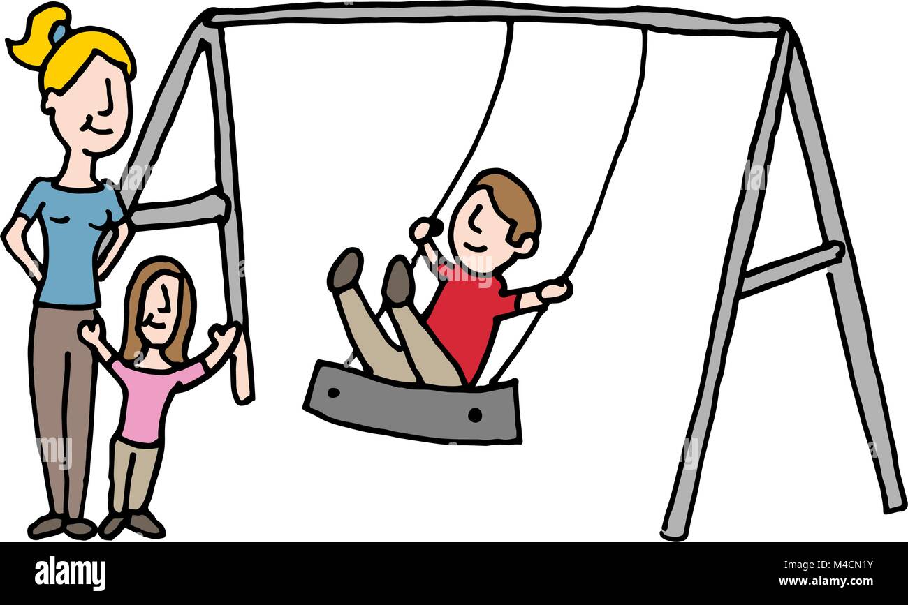 Swing Set Cartoon