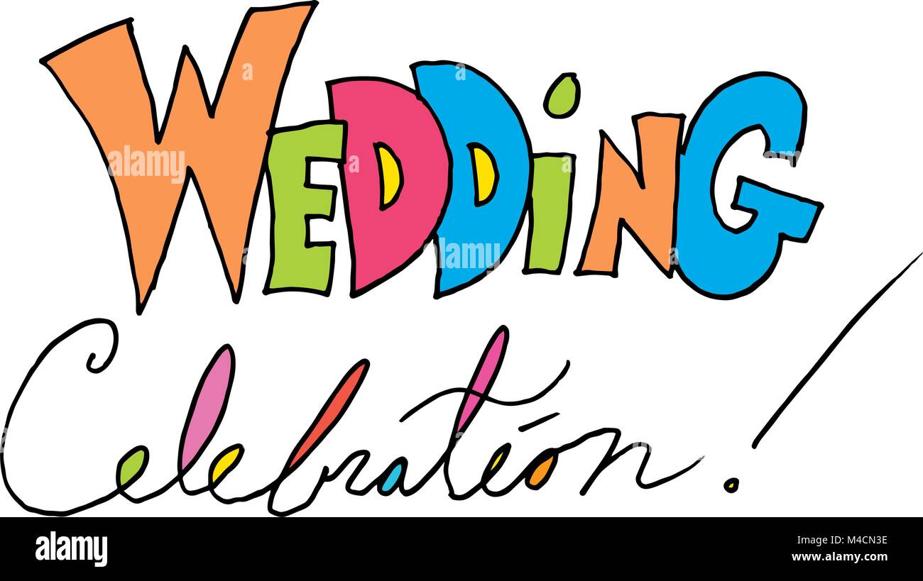 An image of a wedding celebration message Stock Vector Image & Art - Alamy