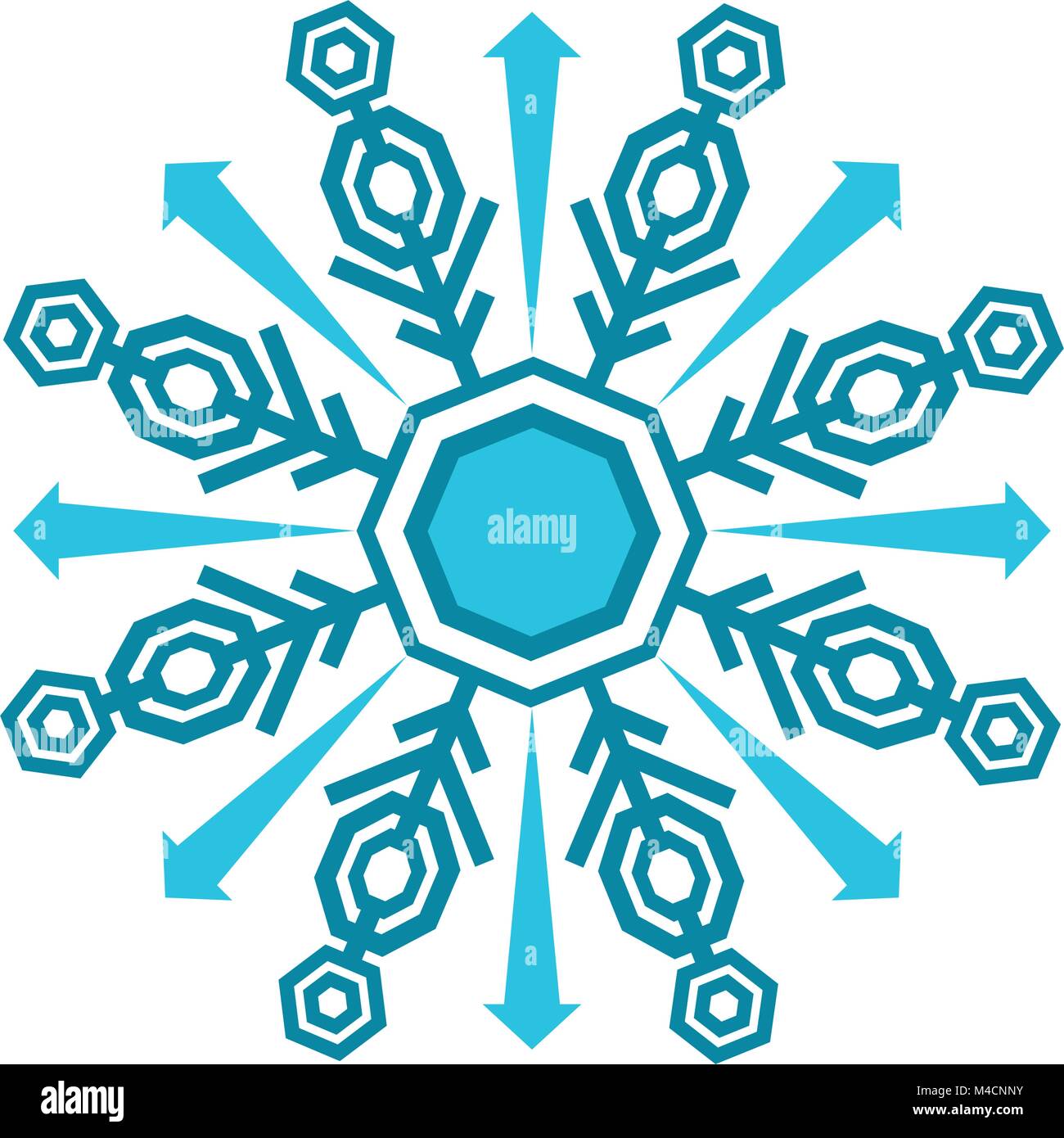 An image of a winter snowflake icon Stock Vector Image & Art - Alamy