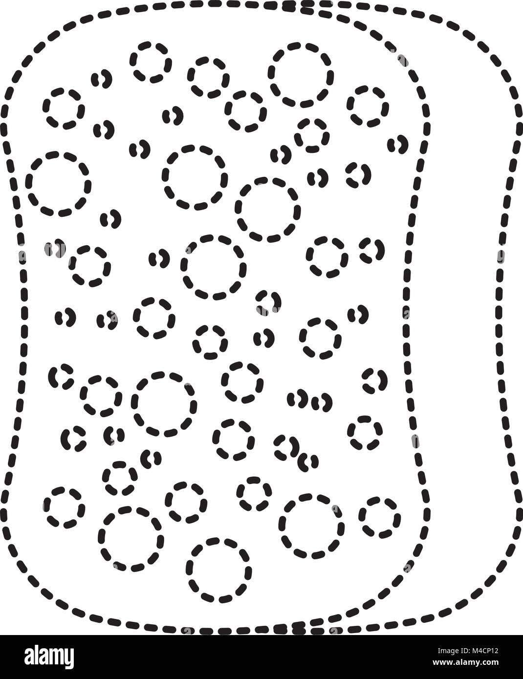 sponge clean utensil hygiene object soft vector illustration Stock ...