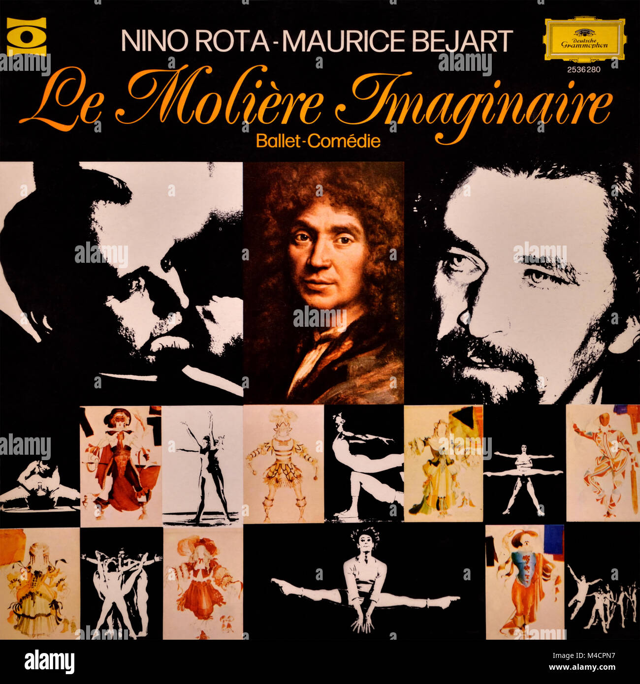 Nino Rota, Maurice Béjart - original vinyl album cover - Le Molière Imaginaire - 1976 Stock Photo