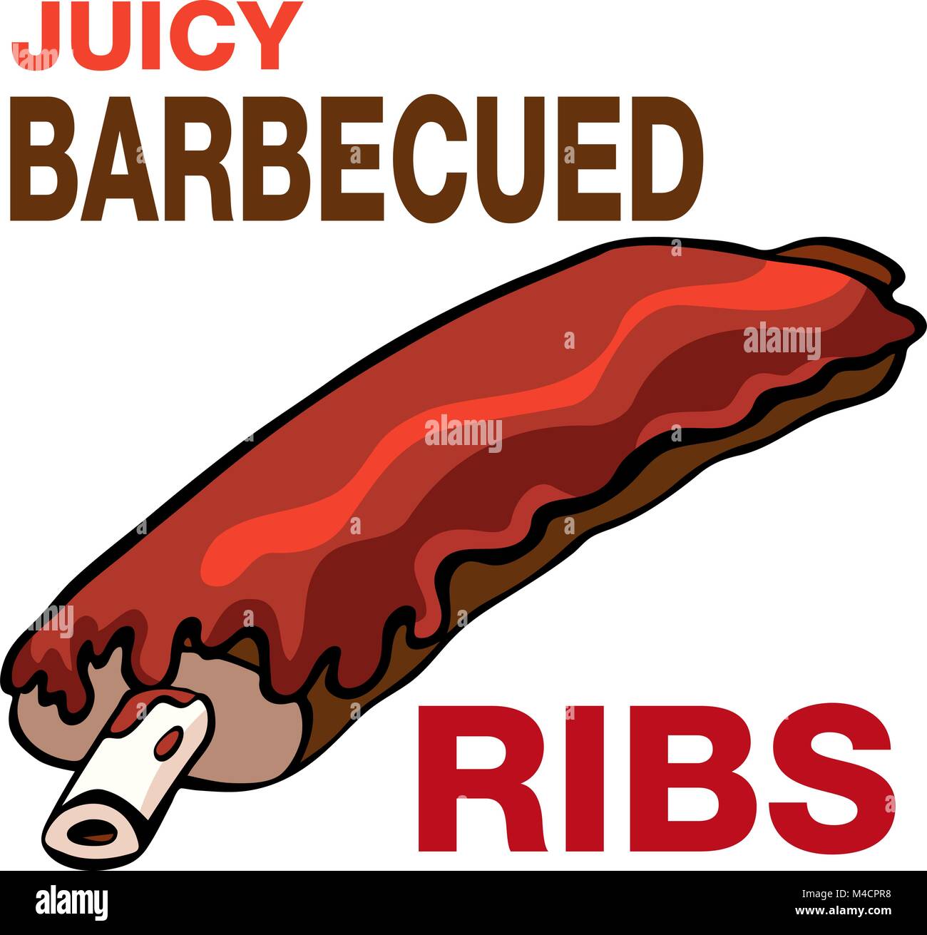 Bbq ribs Stock Vector Images Alamy