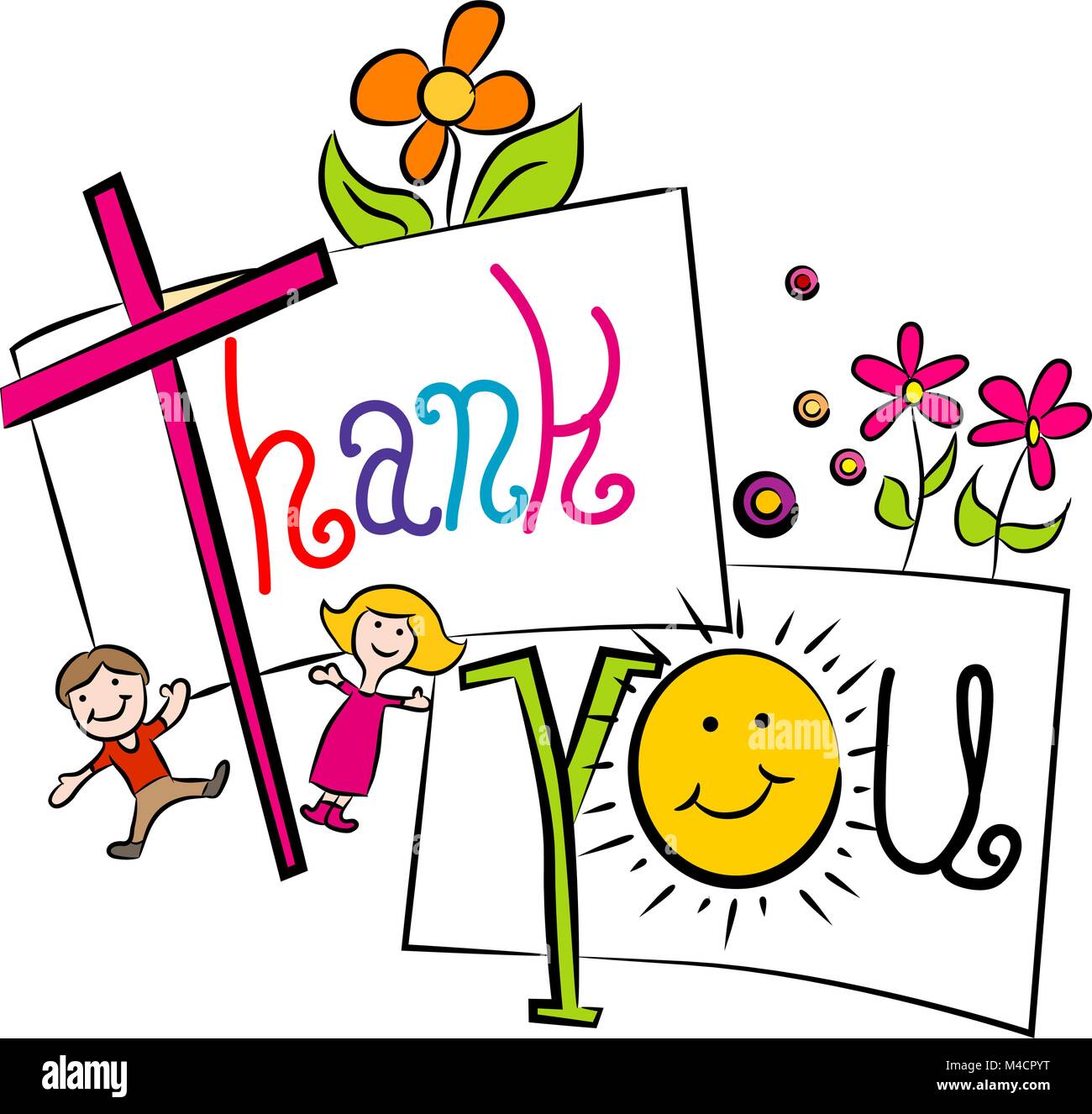 Cartoon Thank You Hi-Res Stock Photography And Images - Alamy