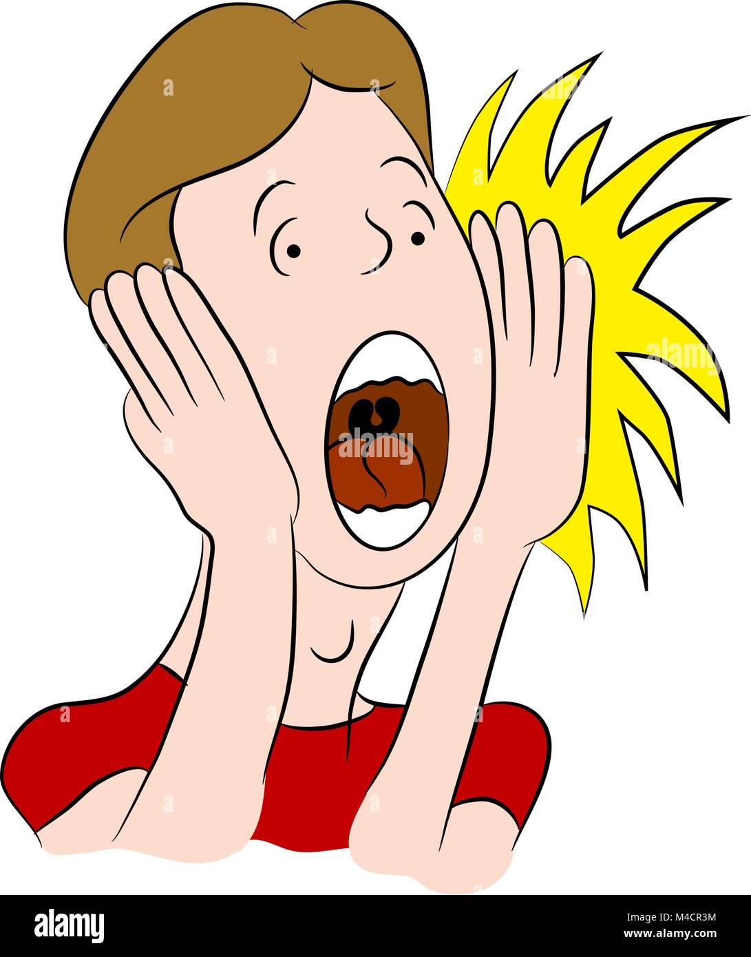 An image of a cartoon of a yelling man Stock Vector Image & Art - Alamy An image of a cartoon of a yelling man Stock Vector Image & Art - Alamy
