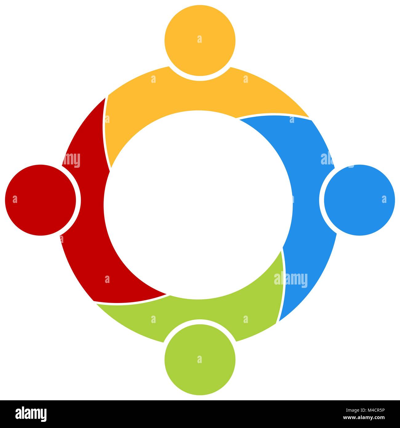 Round table group Stock Vector Images - Alamy