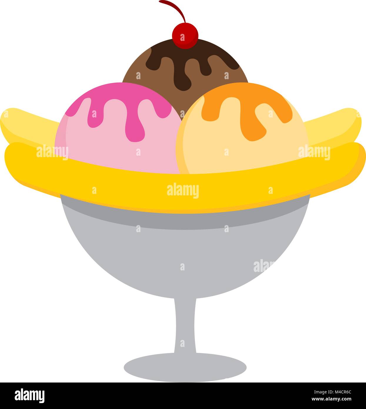 An image of a banana split background Stock Vector Image & Art - Alamy