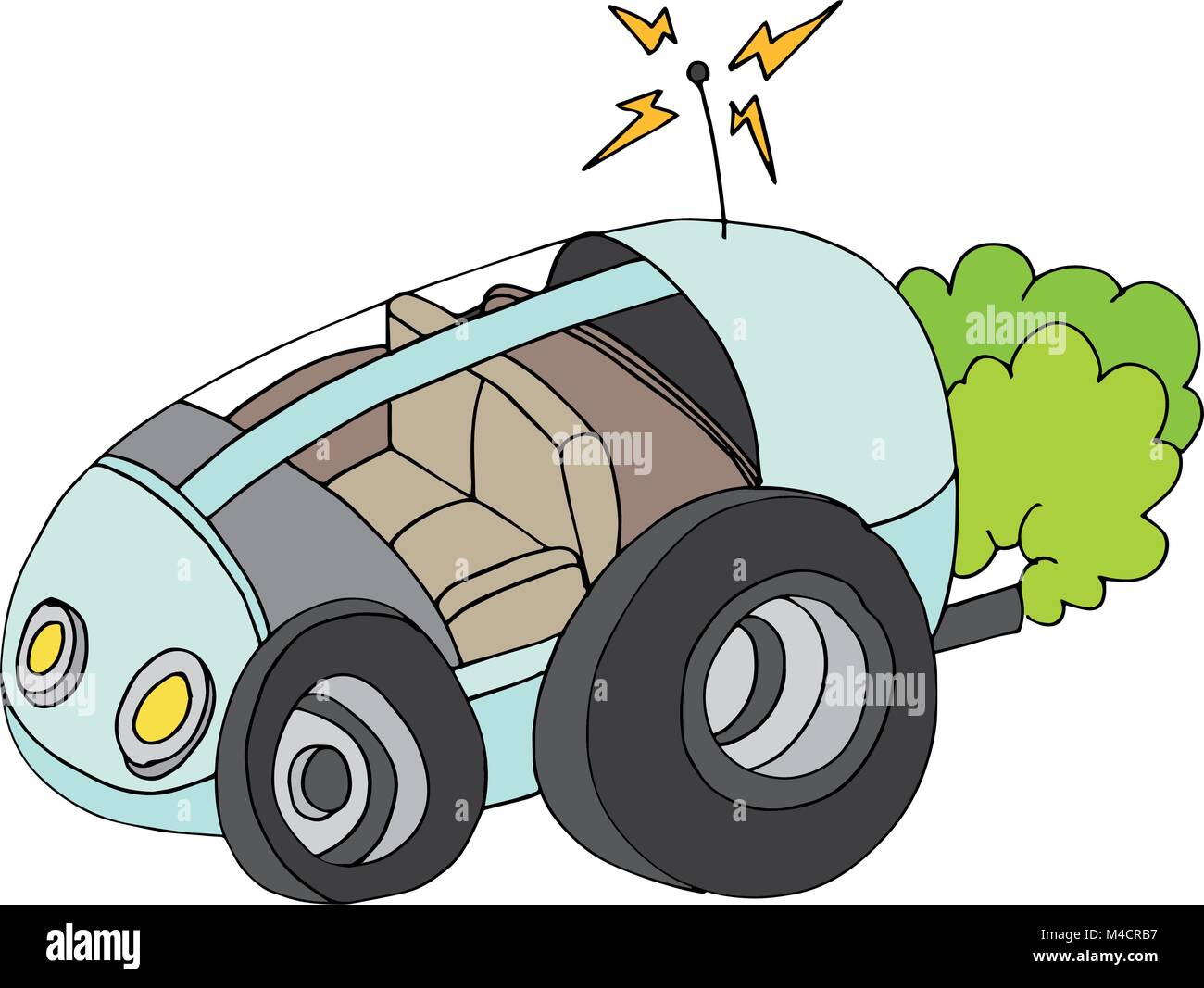 Self driving car vector vectors hi-res stock photography and images - Alamy