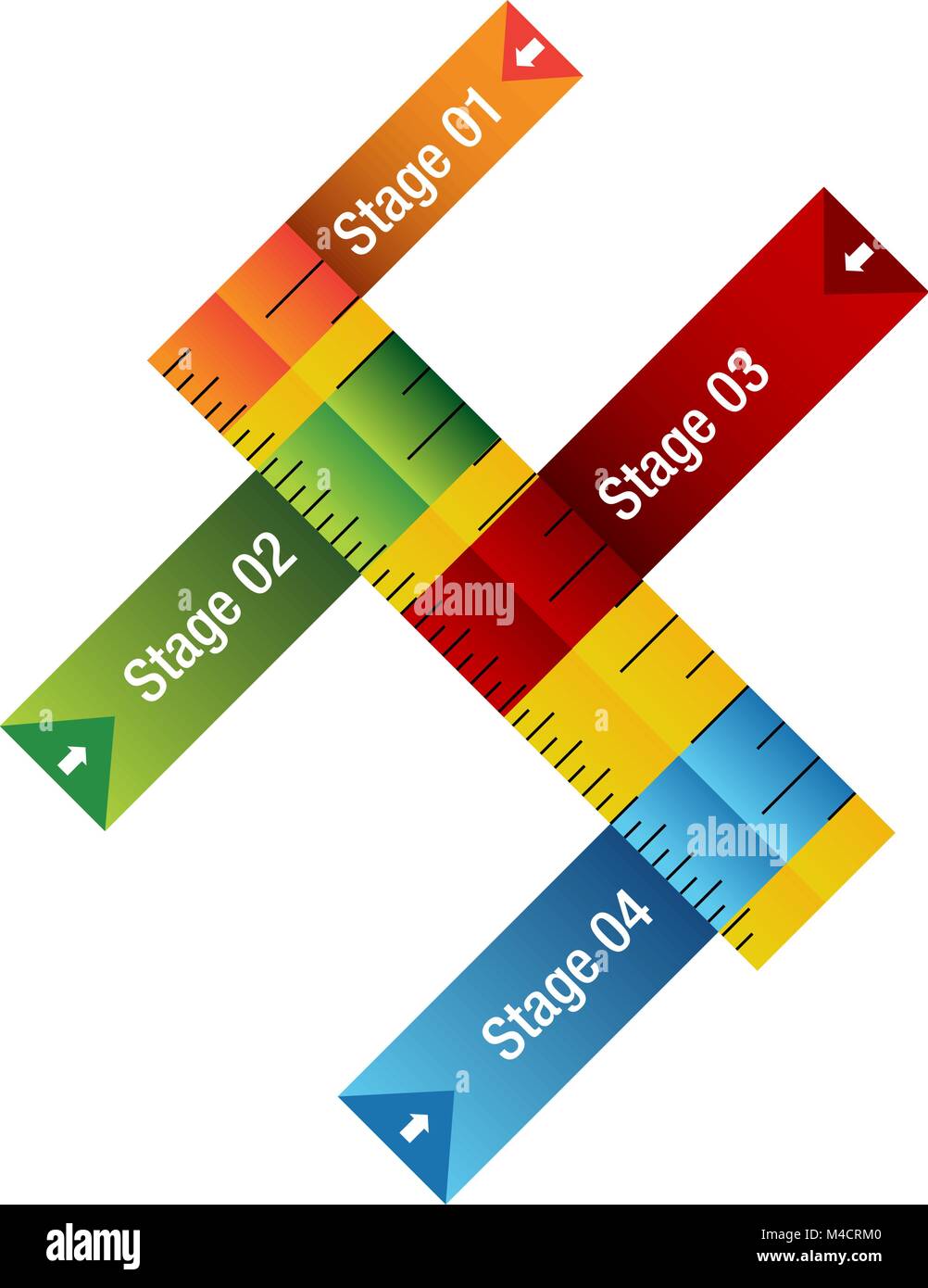 Isolated image of a ruler Stock Vector Images - Alamy