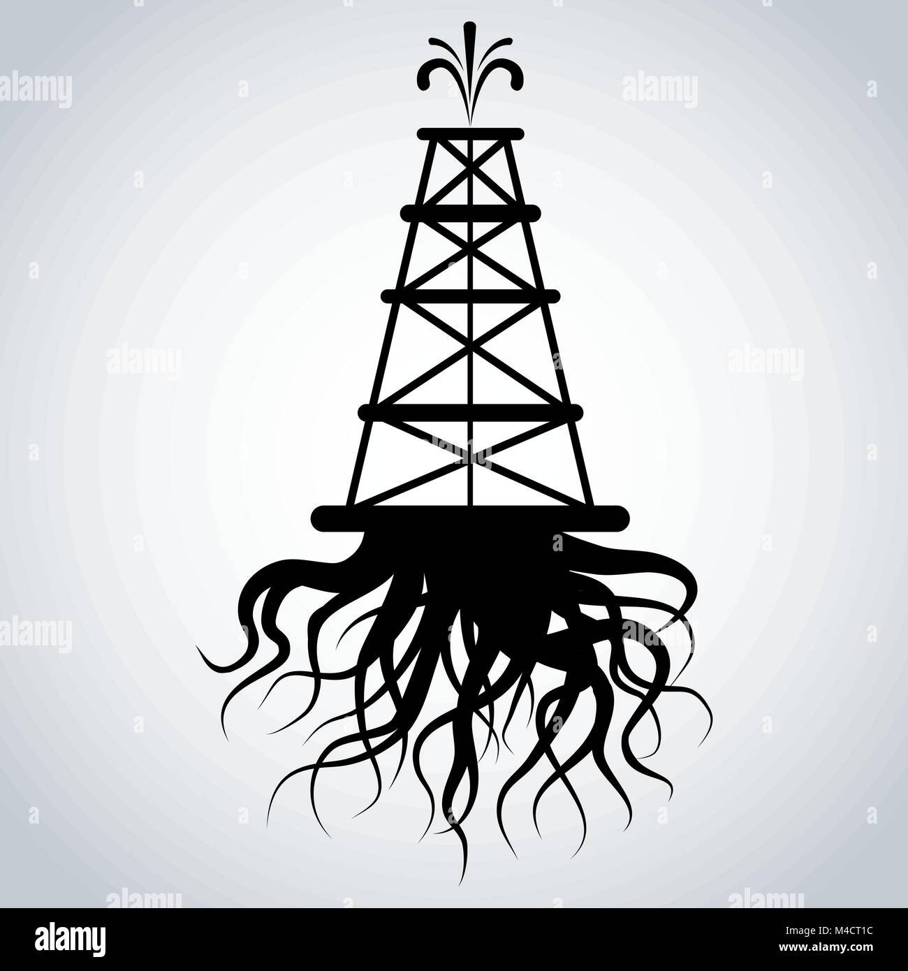 Fracking rig Stock Vector Images - Alamy