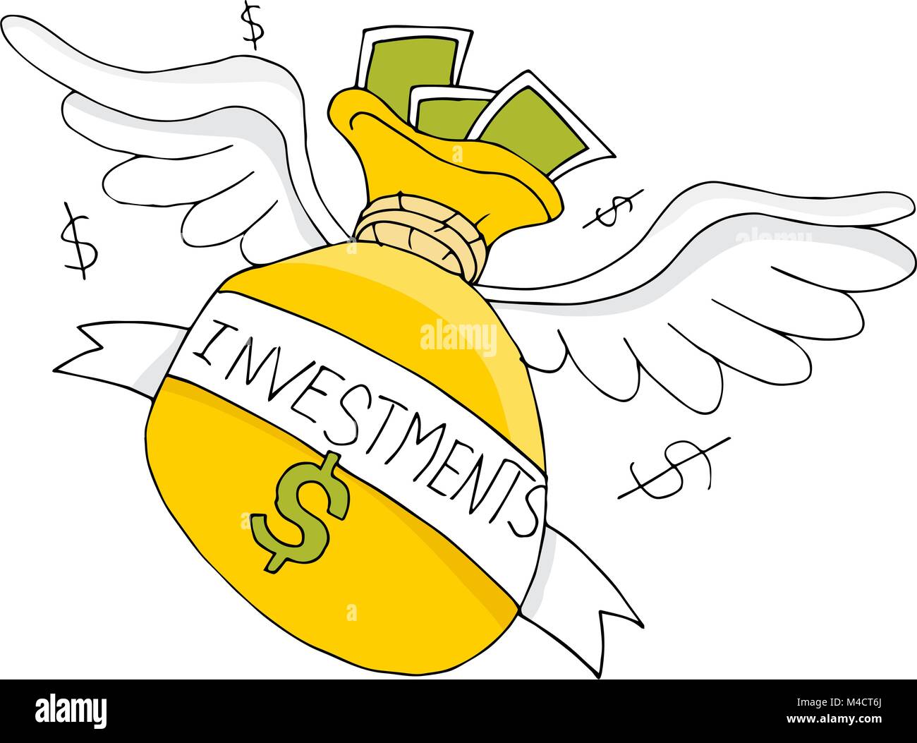 Clip art money bag Stock Vector Images - Alamy
