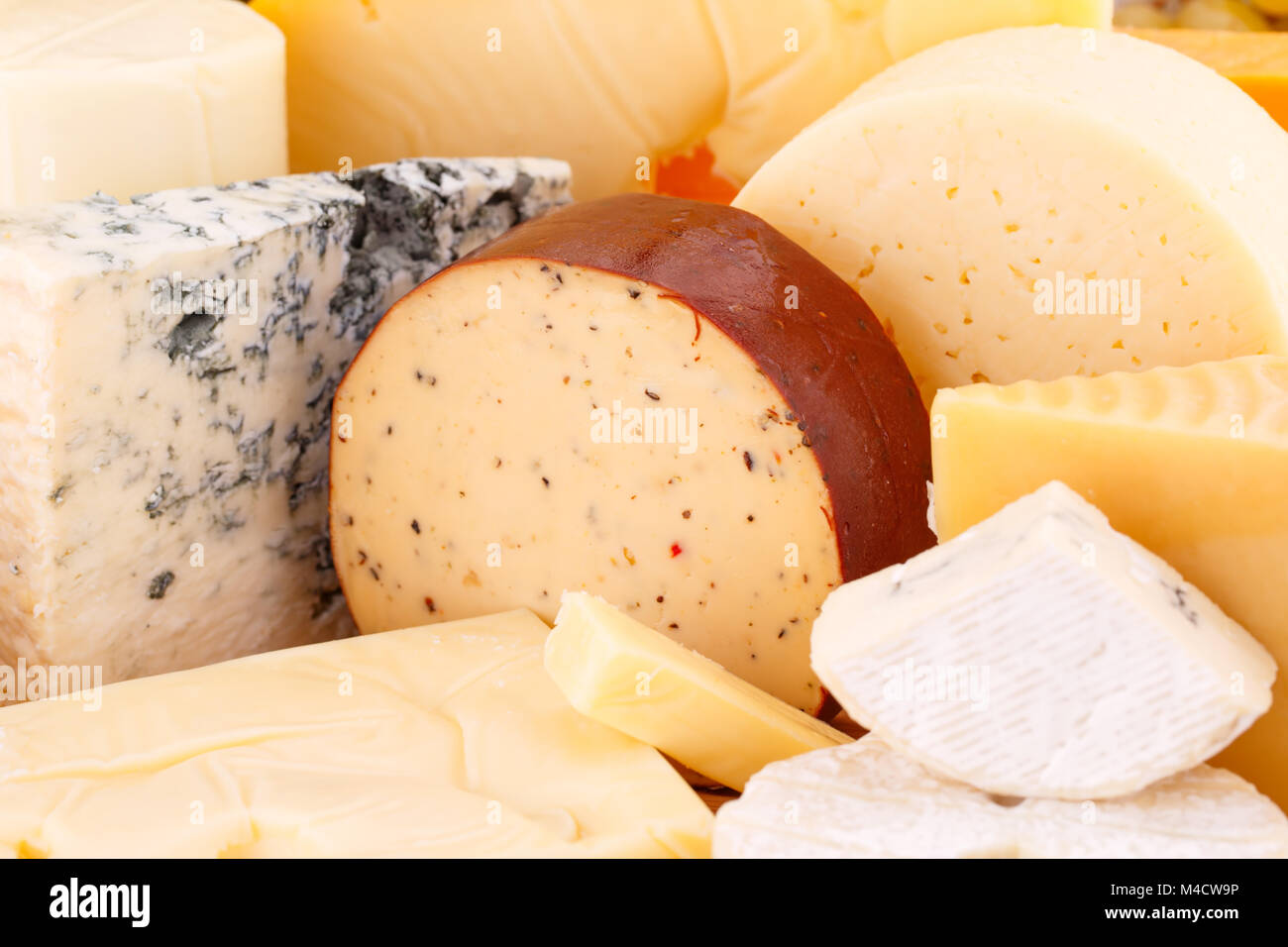 Various Type Of Cheese Closeup Picture Stock Photo Alamy