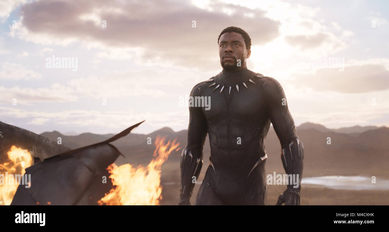 RELEASE DATE: February 16, 2018 TITLE: STUDIO: Marvel Studios DIRECTOR: Ryan Coogler PLOT: T'Challa, after the death of his father, the King of Wakanda, returns home to the isolated, technologically advanced African nation to succeed to the throne and take his rightful place as king. STARRING: null(Credit Image: © Marvel Studios/Entertainment Pictures) Stock Photo