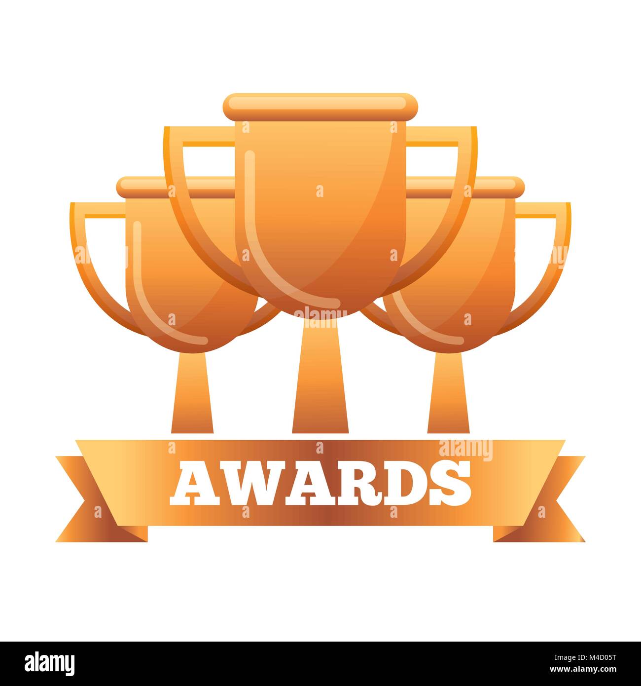 golden trophies success award ribbon Stock Vector Image & Art Alamy