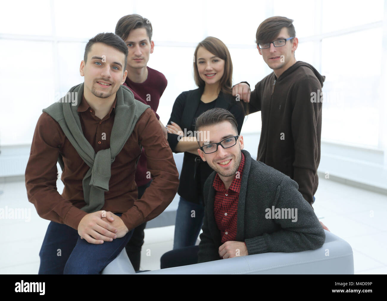 closeup portrait of successful business team Stock Photo - Alamy
