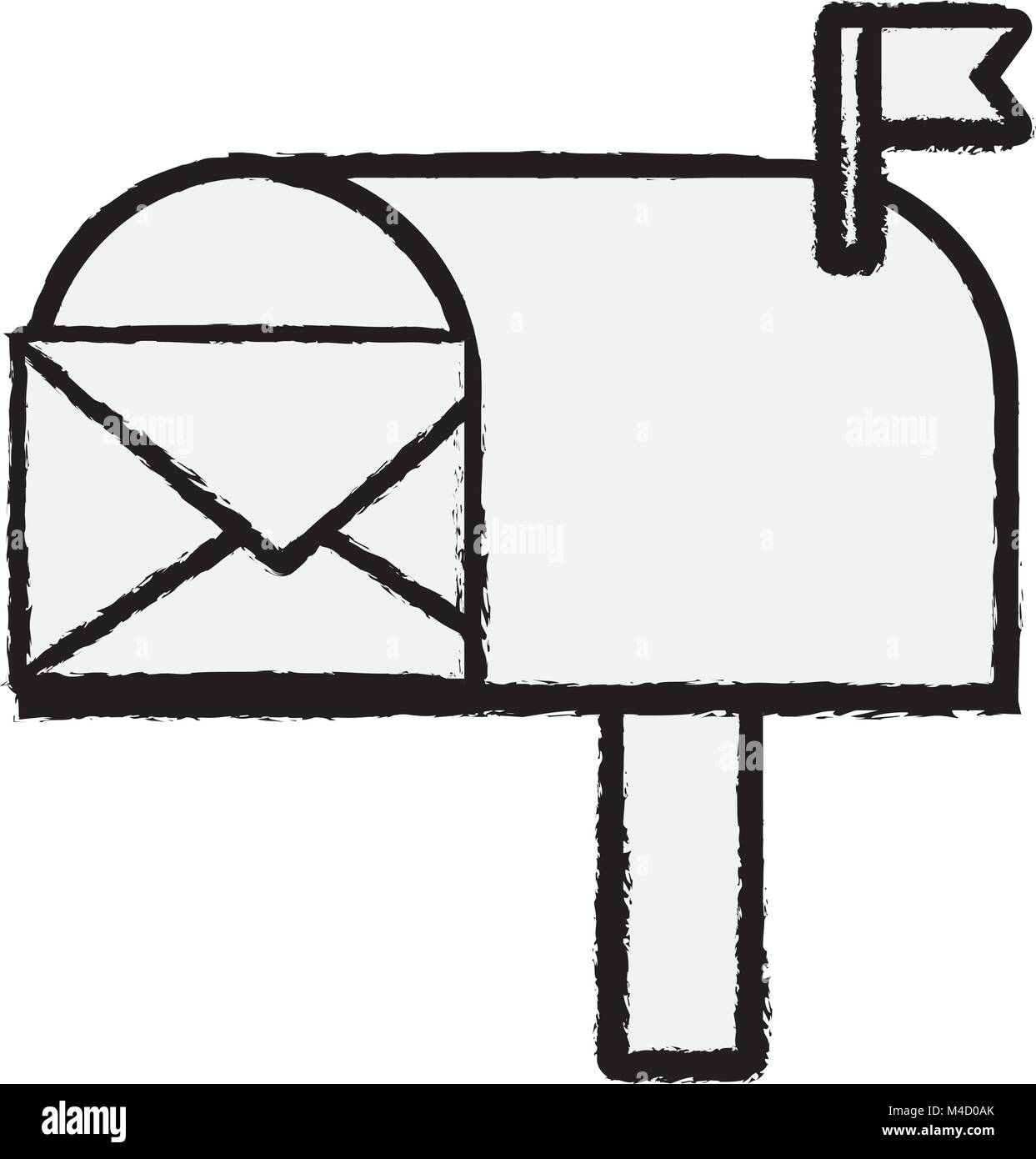 mailbox with envelope icon Stock Vector Image & Art - Alamy