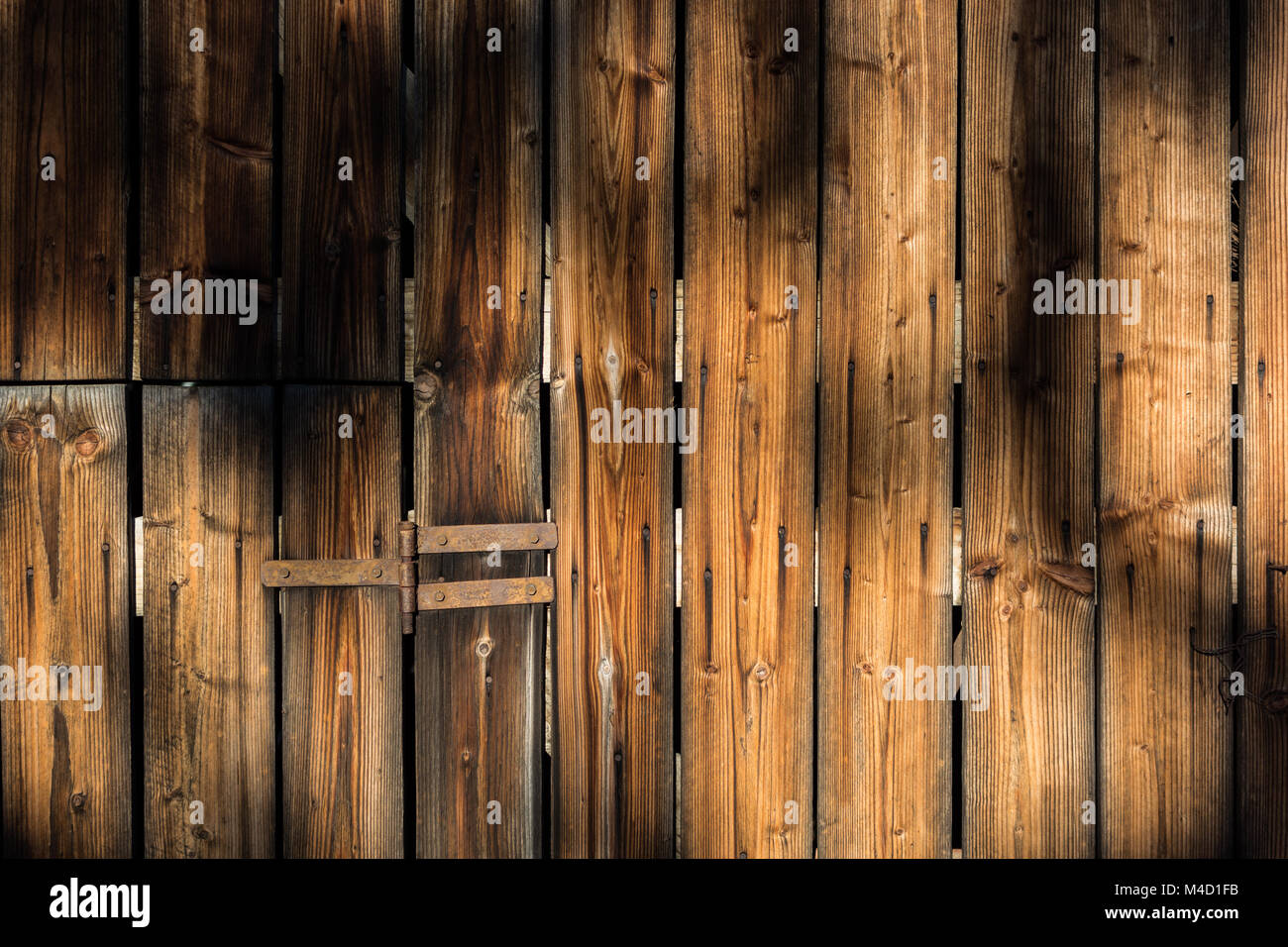 Wooden plank wall Stock Photo